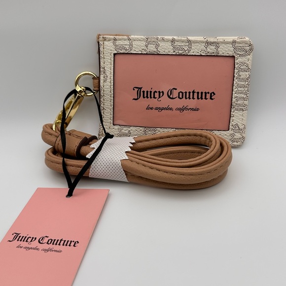 Juicy Couture | Accessories | Nwt Juicy Couture Lanyard  Juicy Couture Beige and Gold Card Holder Lanyard NWT
